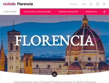 Tablet Screenshot of disfrutaflorencia.com